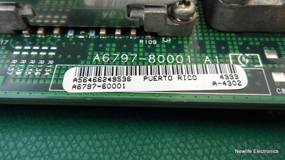 HP A6797-69101 4-socket System Board for 9000 Server RP5430/5470