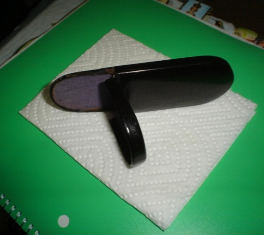 Lovely Antique Black Lacquer Eyeglass Case