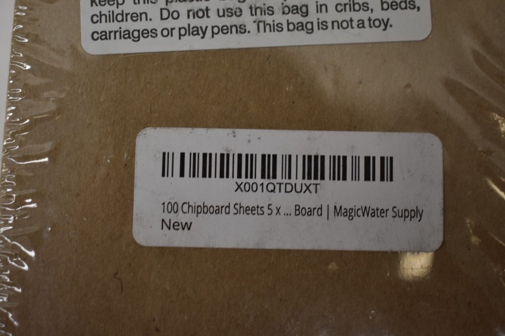 Magic Water Supply Chipboard Sheets 5" x 7" 100 Pack 22 Point Light Weight