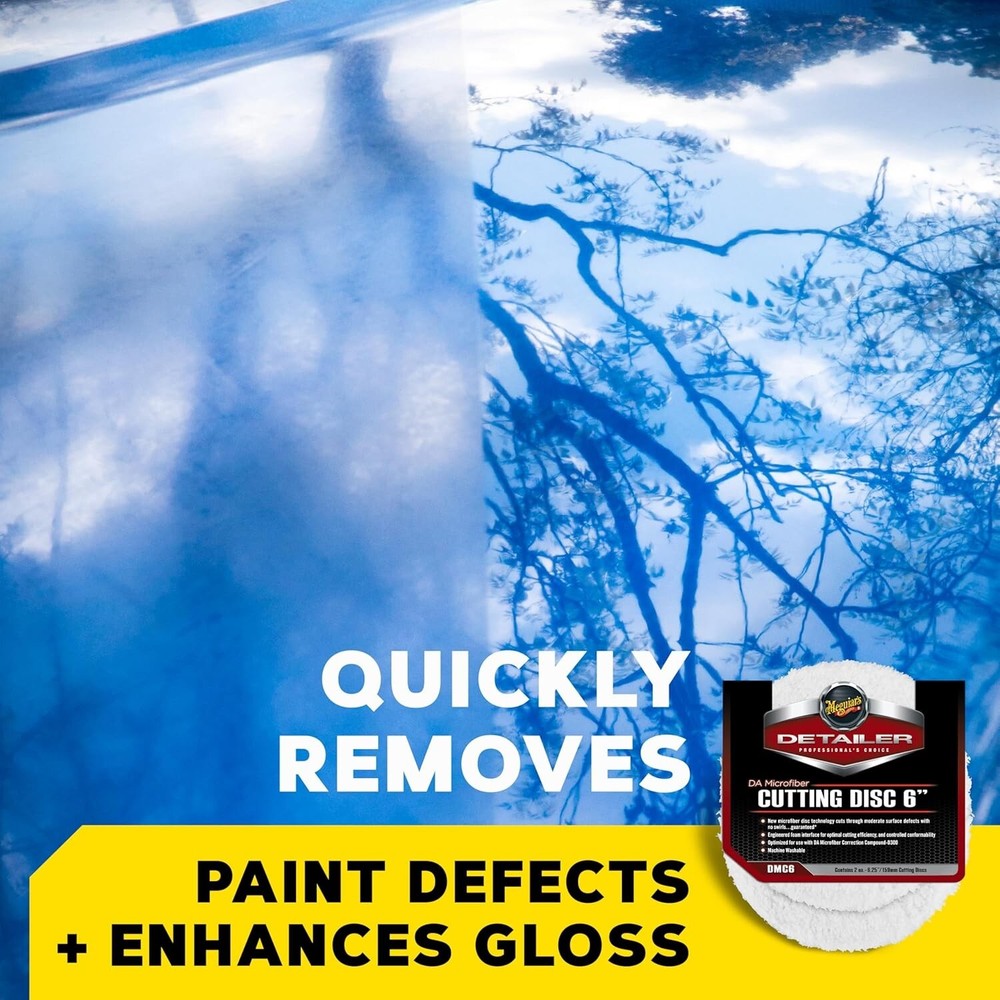 Reusable 6-Inch Microfiber Cutting Discs for Professional Scratch Removal