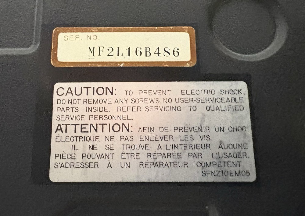 Technics SL-D20 Direct Drive Automatic Turntable System, Not Tested