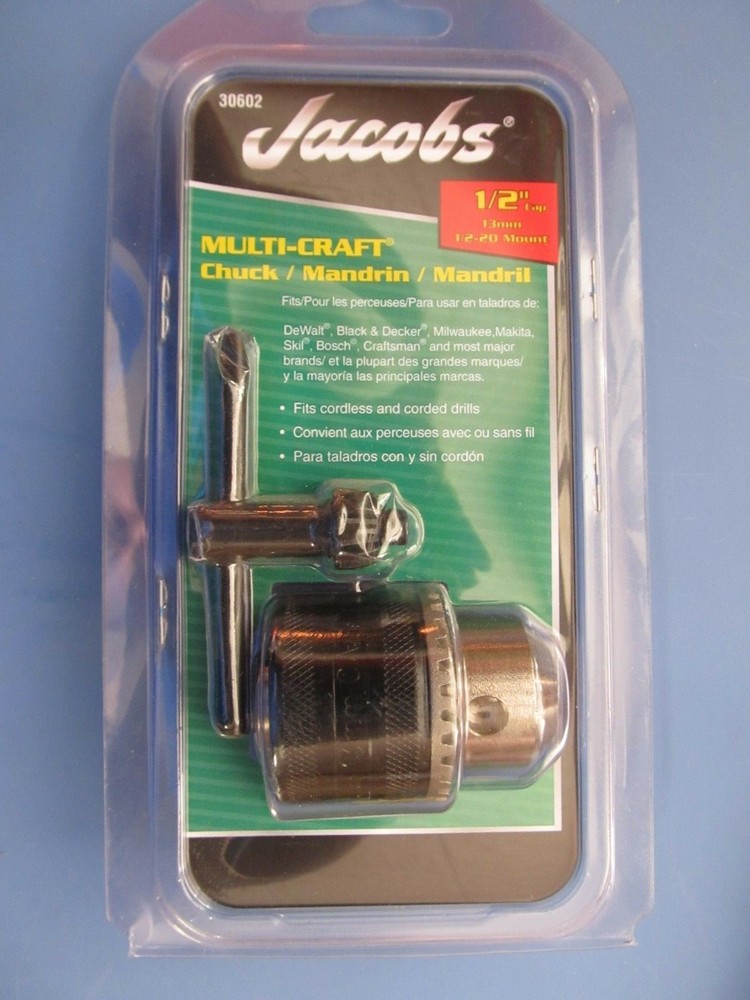 Jacobs "Multicraft" Drill Chuck #30602 1/2" NEW