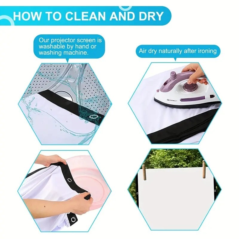 High definition foldable portable projection screen 100 inches