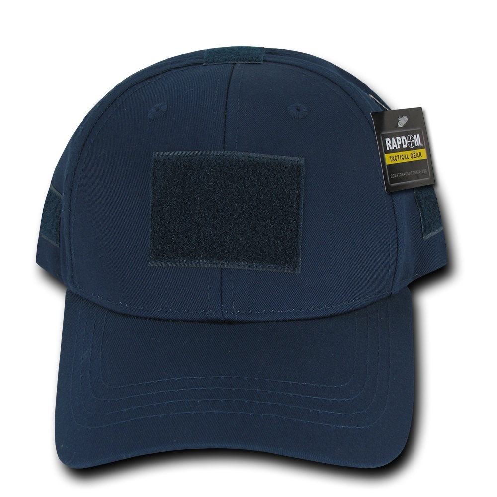 Navy Blue Tactical Operator Contractor Patch Low Crown Baseball Cap Hat
