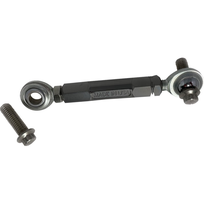 Alloy Art Adjustable Stabilizer Link Front Black Anodized Touring Harley CFL-2