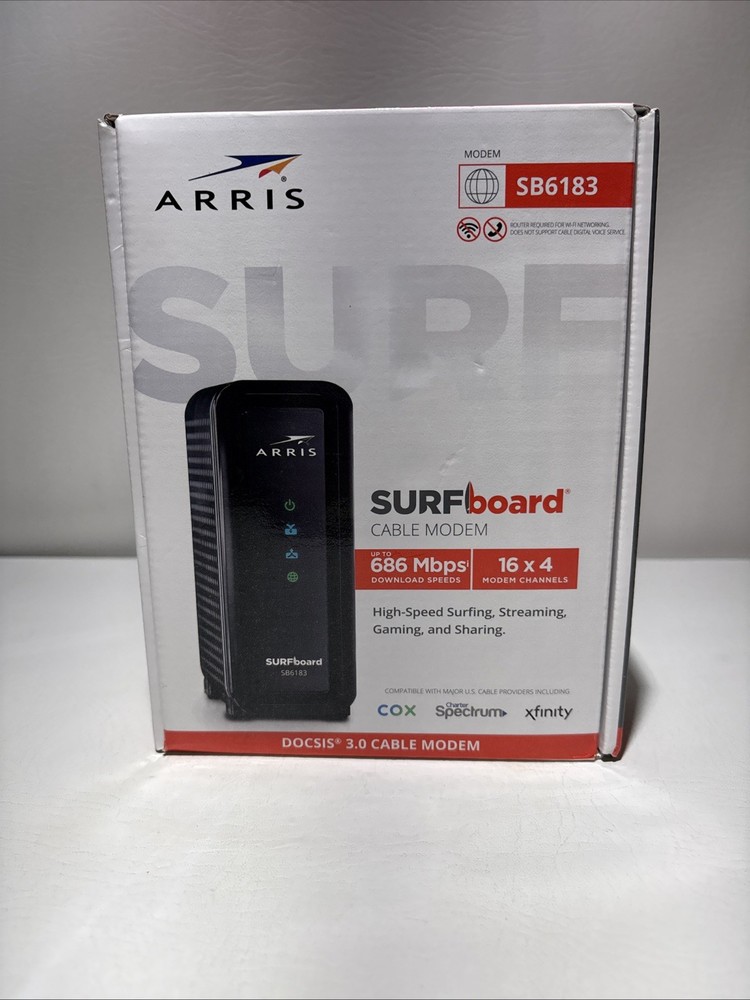 ARRIS® SURFboard® SB6183 Cable Modem, White