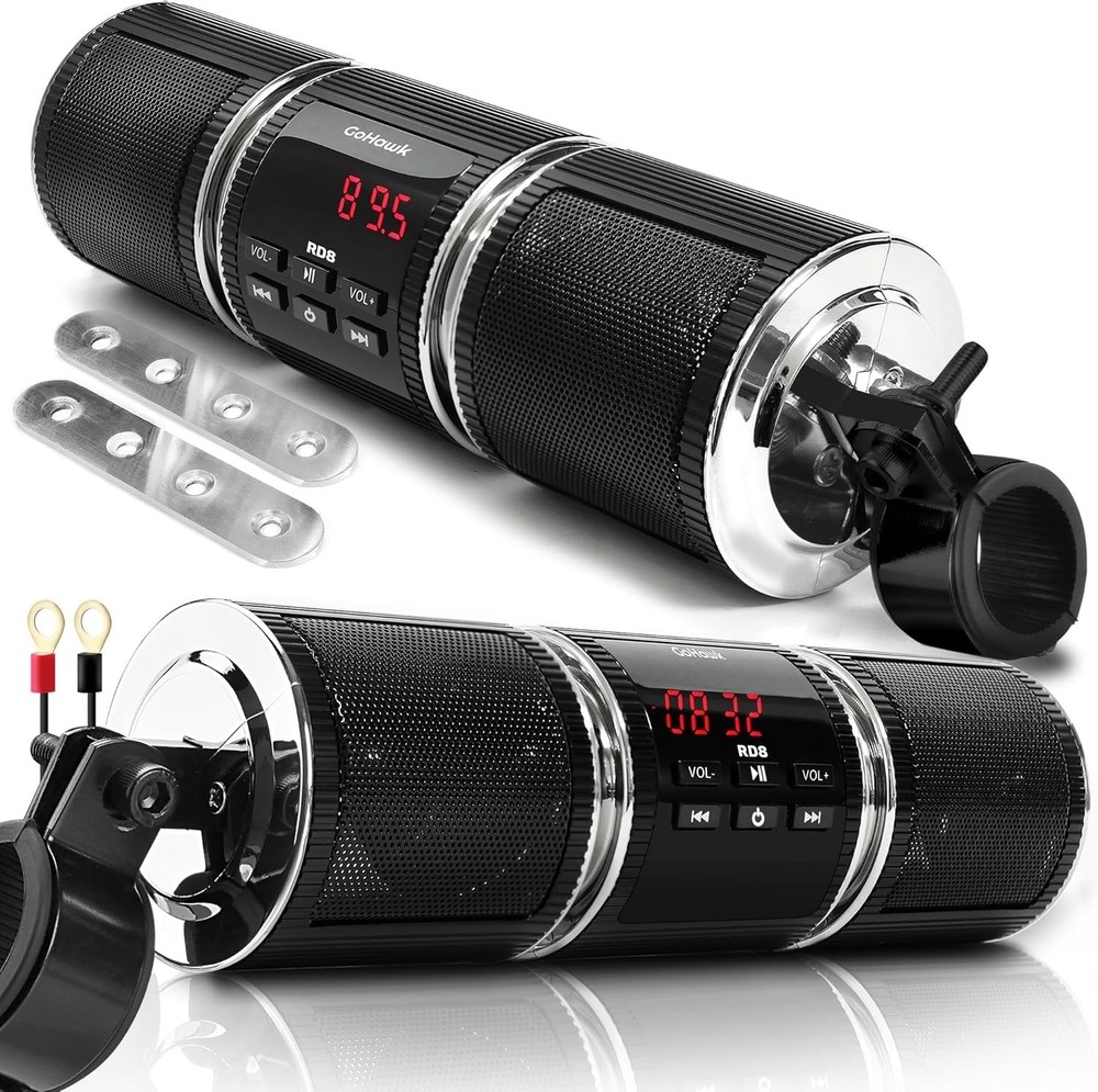 Universal Fit Bluetooth Motorcycle Speakers - Easy Installation & Durable Design