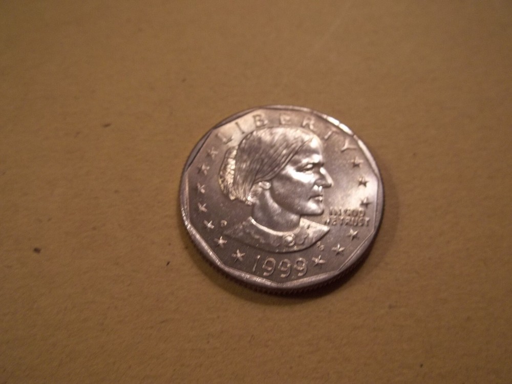 1999 D  UNC. Mint Susan B. Anthony Dollar taken from Mint Set or Mint Roll.