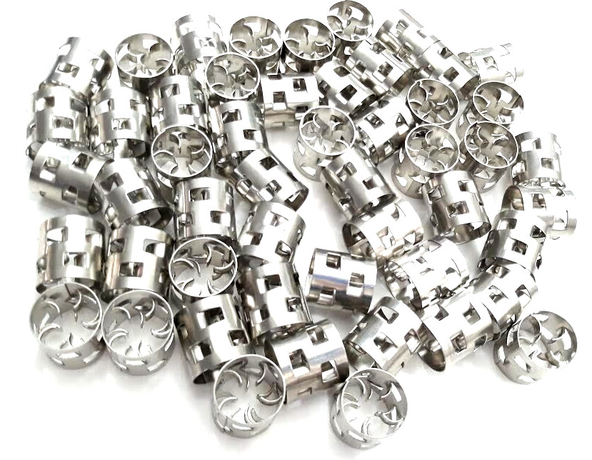 New Stainless Steel pall ring metal  Raschig ring for Column Packing 16mm