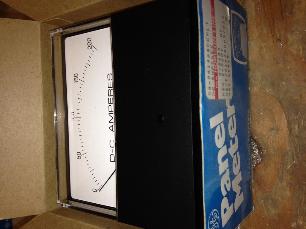 50-251424ECRL1 GE Panel Meter 1-200 DC Amperes NIB