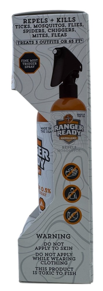 Ranger Ready 8 oz Mosquitos Tick Camping Bug Repellent Scent Zero