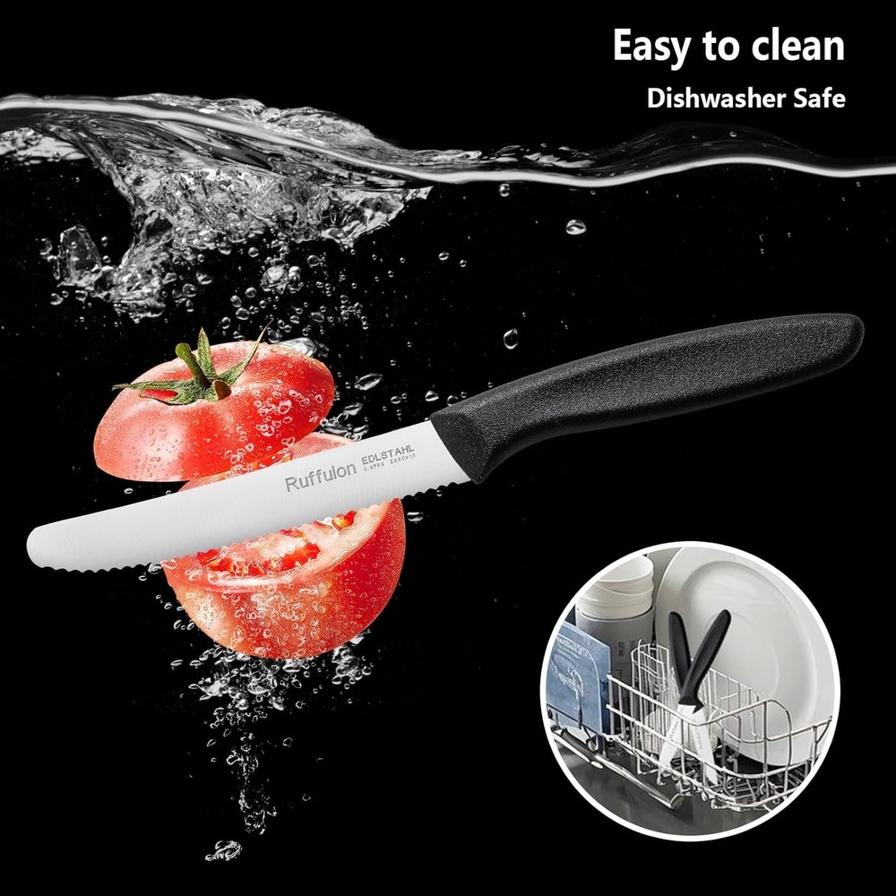 Super Sharp Compact Kitchen Knife Set - 6 High-Quality Fruit & Vegetable Knives