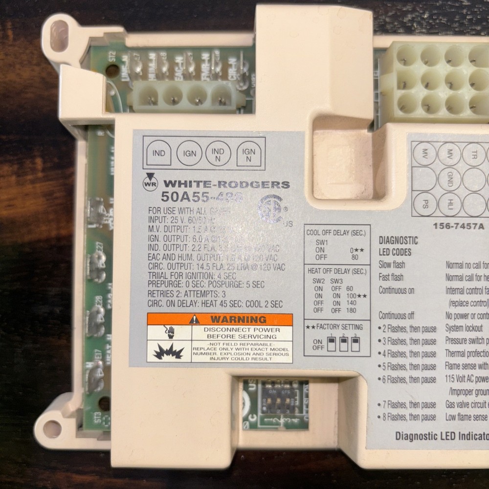 Furnace Control Board 50A55-486 White-Rodgers