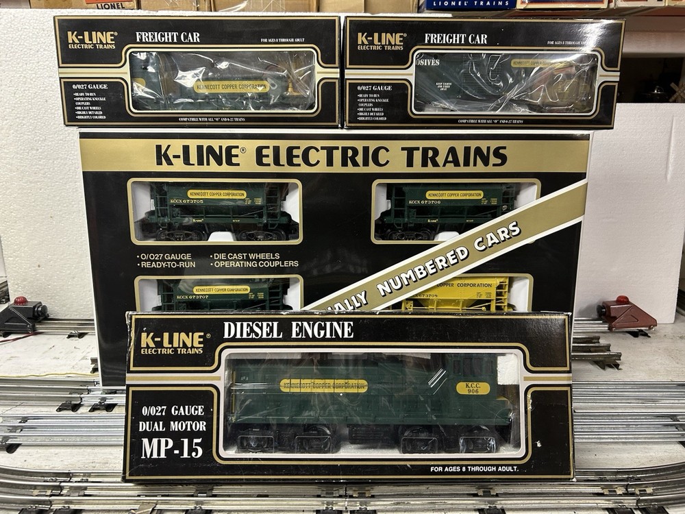K-Line Kennecott Copper Set W/Boxes C-8 See Description
