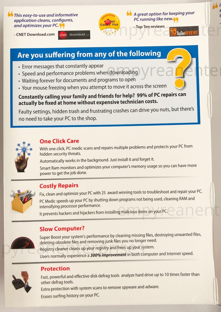 Defender Pro 2012 PC Medic 2012 Computer Security - Windows NEW in Box