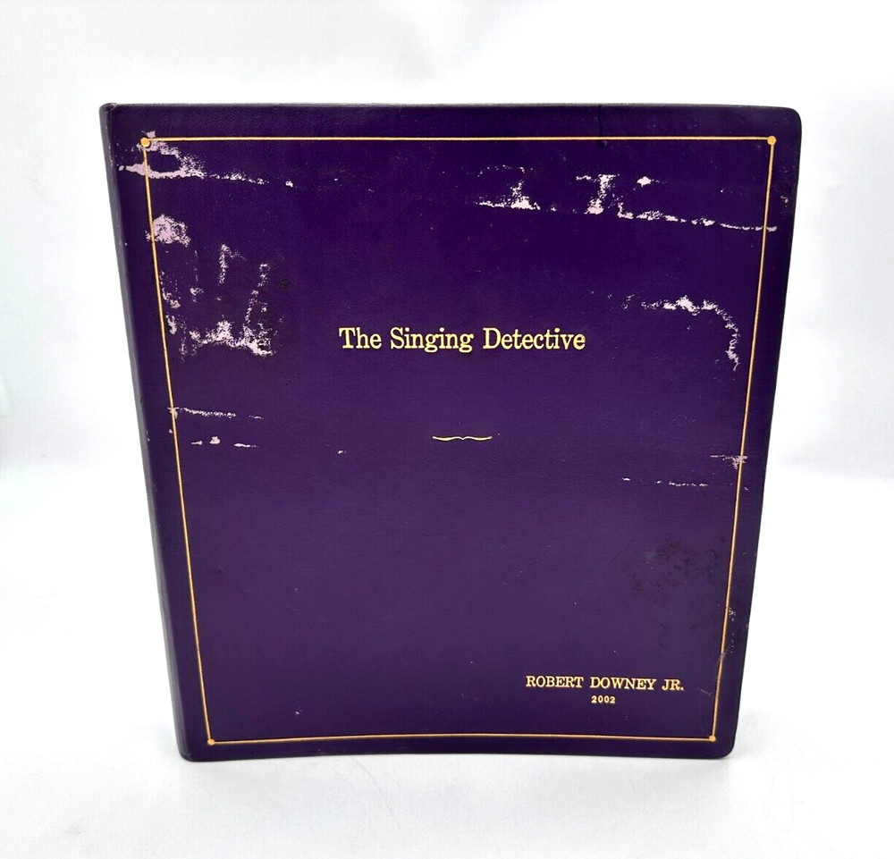 VTG Robert Downey Jr "The Singing Detective" Script Folder 2002 Ronnie Gousman
