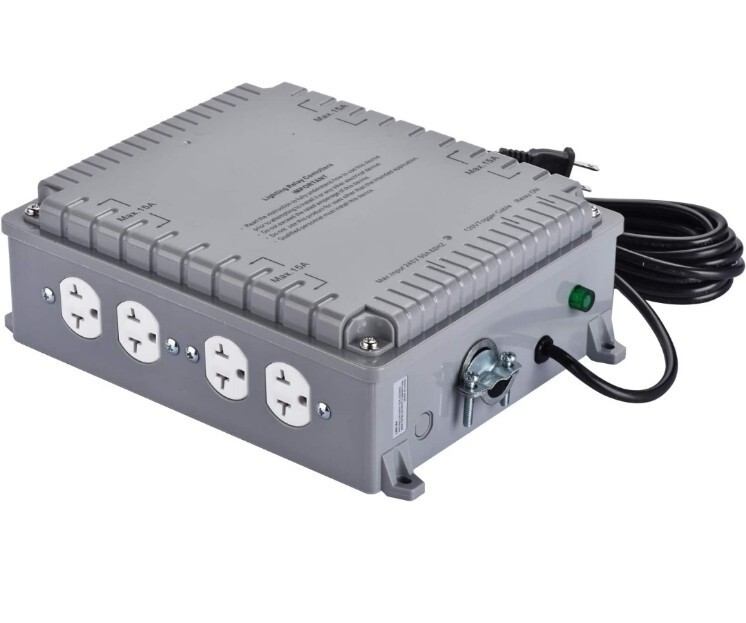 Adini 8000W 8-Light Relay Controller with Trigger Cord for Hydroponics Indoor Gr