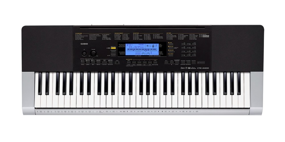 CASIO CTK-4400 Touch response keyboard with rich expressiveness through a range