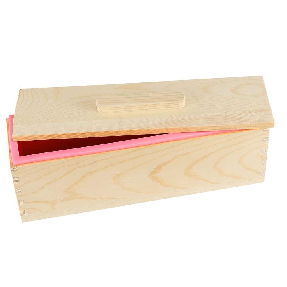 3PCS 47oz Silicone Soap Kit, Pink Rectangular Silicone Loaf Soap Making with ...