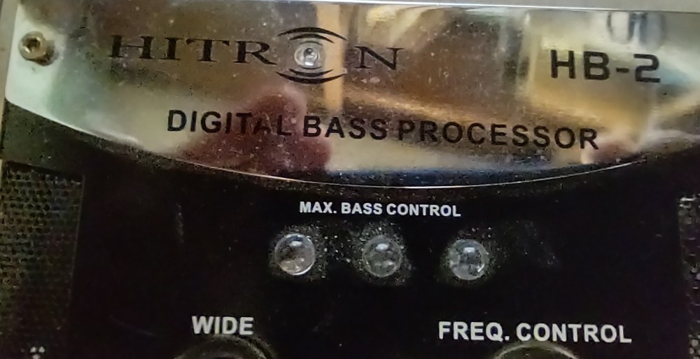 HITRON HB-2 Digital Bass Processor, No Remote UNTESTED