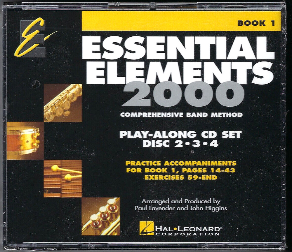 Essential Elements 2000 Comprehensive Band Method Play-Along CD Set Disc 2 3 4