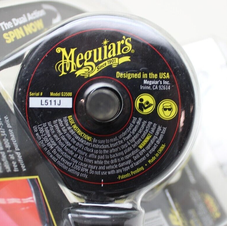 Meguiars DA PowerSystem Dual-Action Polisher G3500 Detailing Tool Attachment NIP