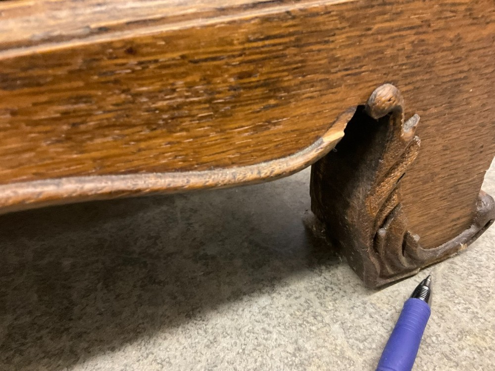 Antique Oak Double Side By Side Secretary Bookcase