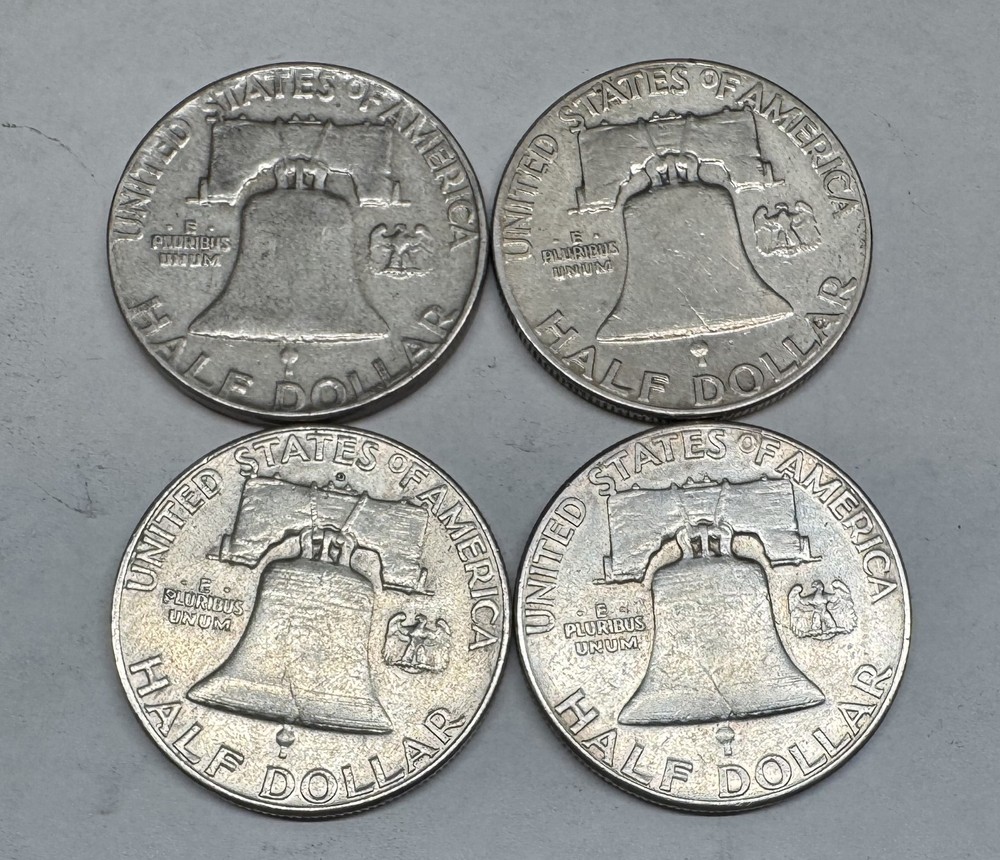 Lot # 1203 - Franklin Half Dollar - 90% Silver - 2.00 Face - Unknown Grade