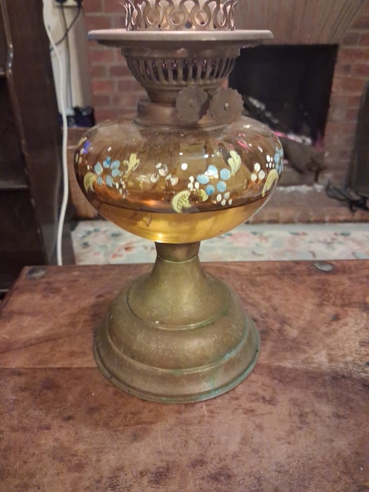 Vintage Twin Burner Oil Lamp Base