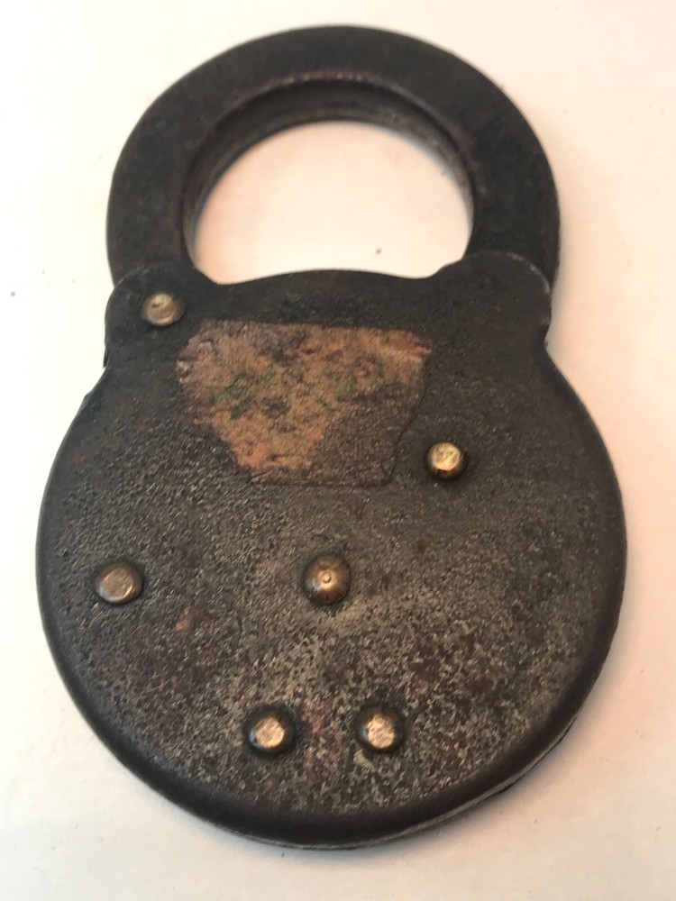 Vintage Antique Eagle Mastodon Eight Lever padlock