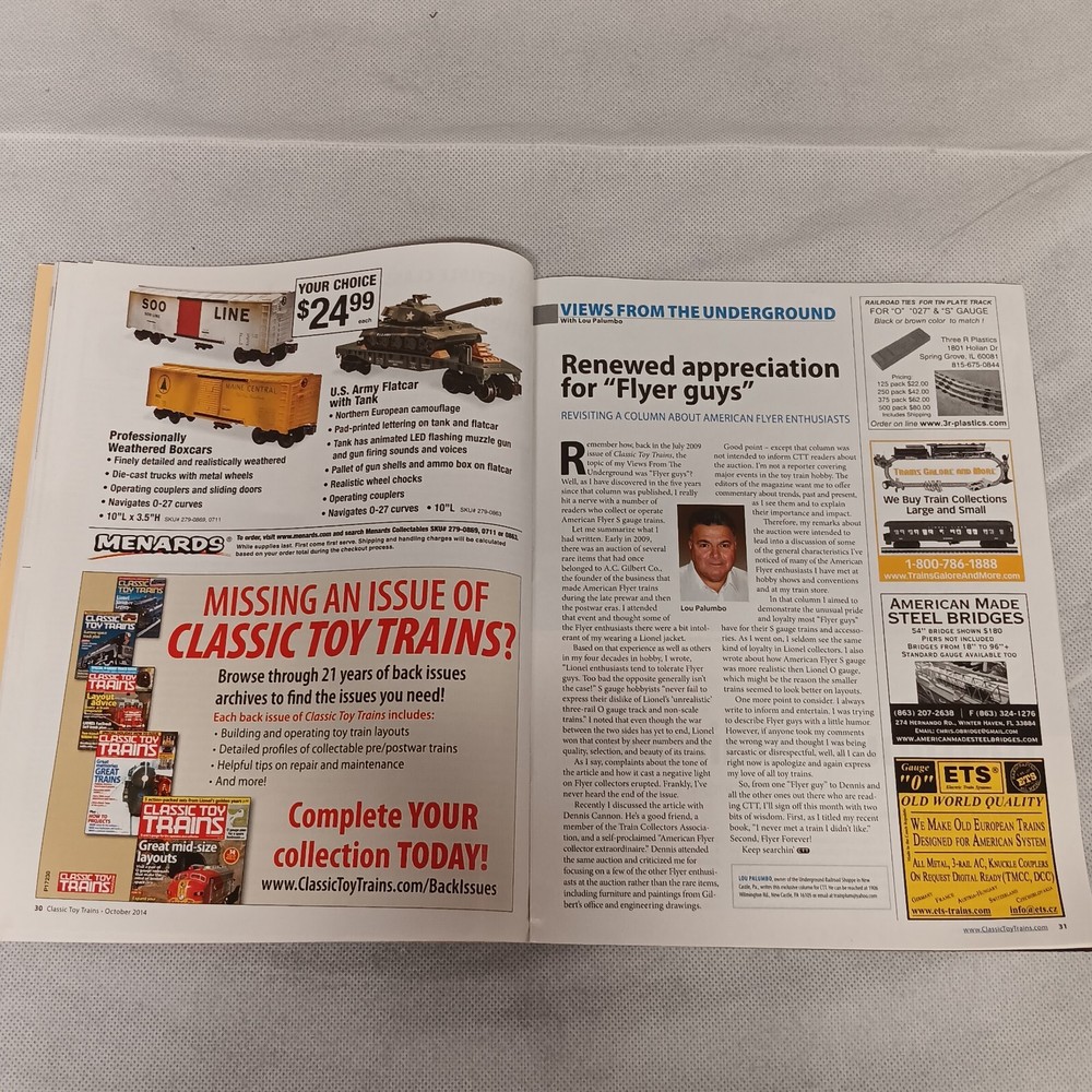 Classic Toy Trains Magazine October 2014