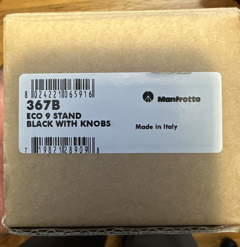 Manfrotto 367B 9ft Basic Light Stand, 4 Section In Black