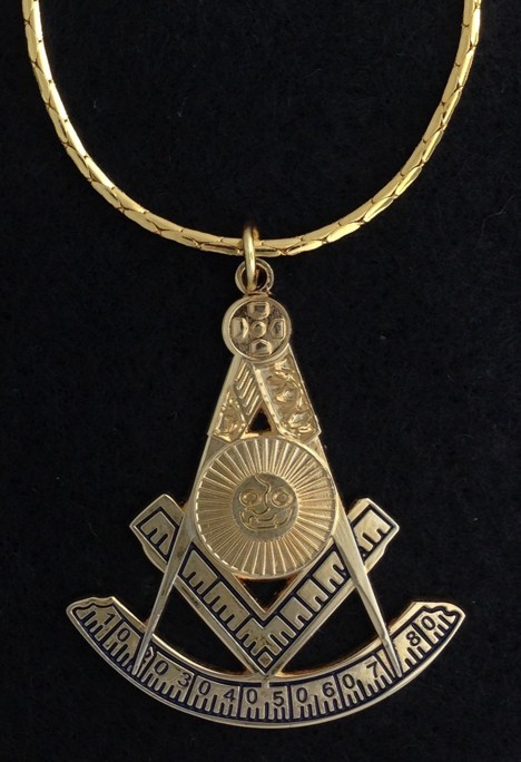 Masonic Past Master's Jewel with 30" Chain (PM3-PC)