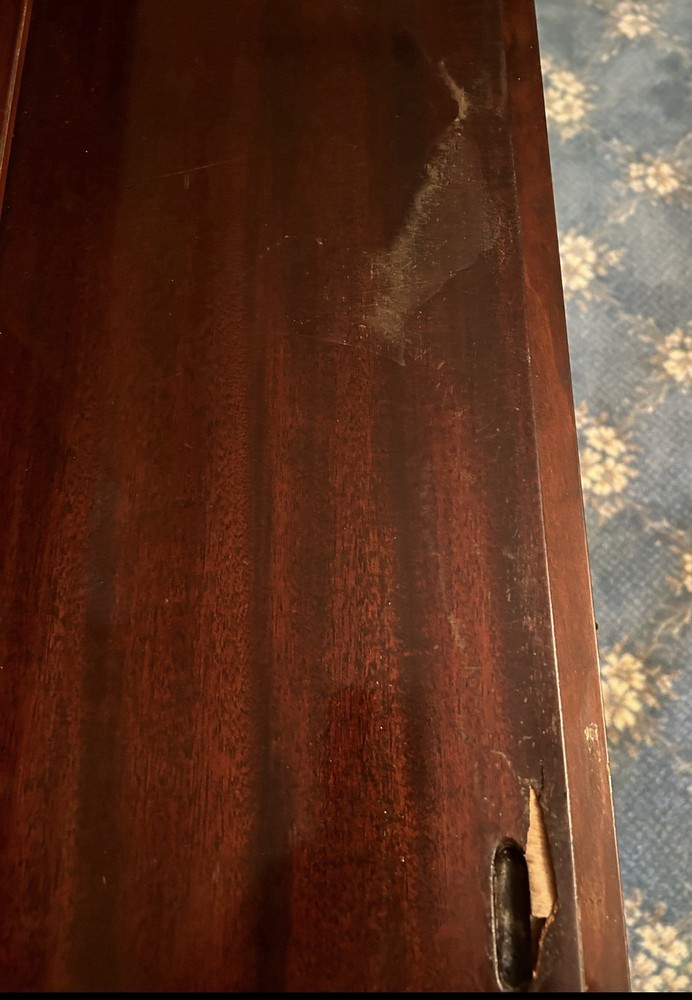 Vintage Spinet Wood Writing Desk