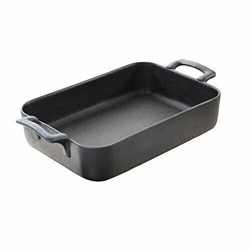 Revol Rectangular Baking Dish (1.9 QT) Porcelain Cast Iron Style