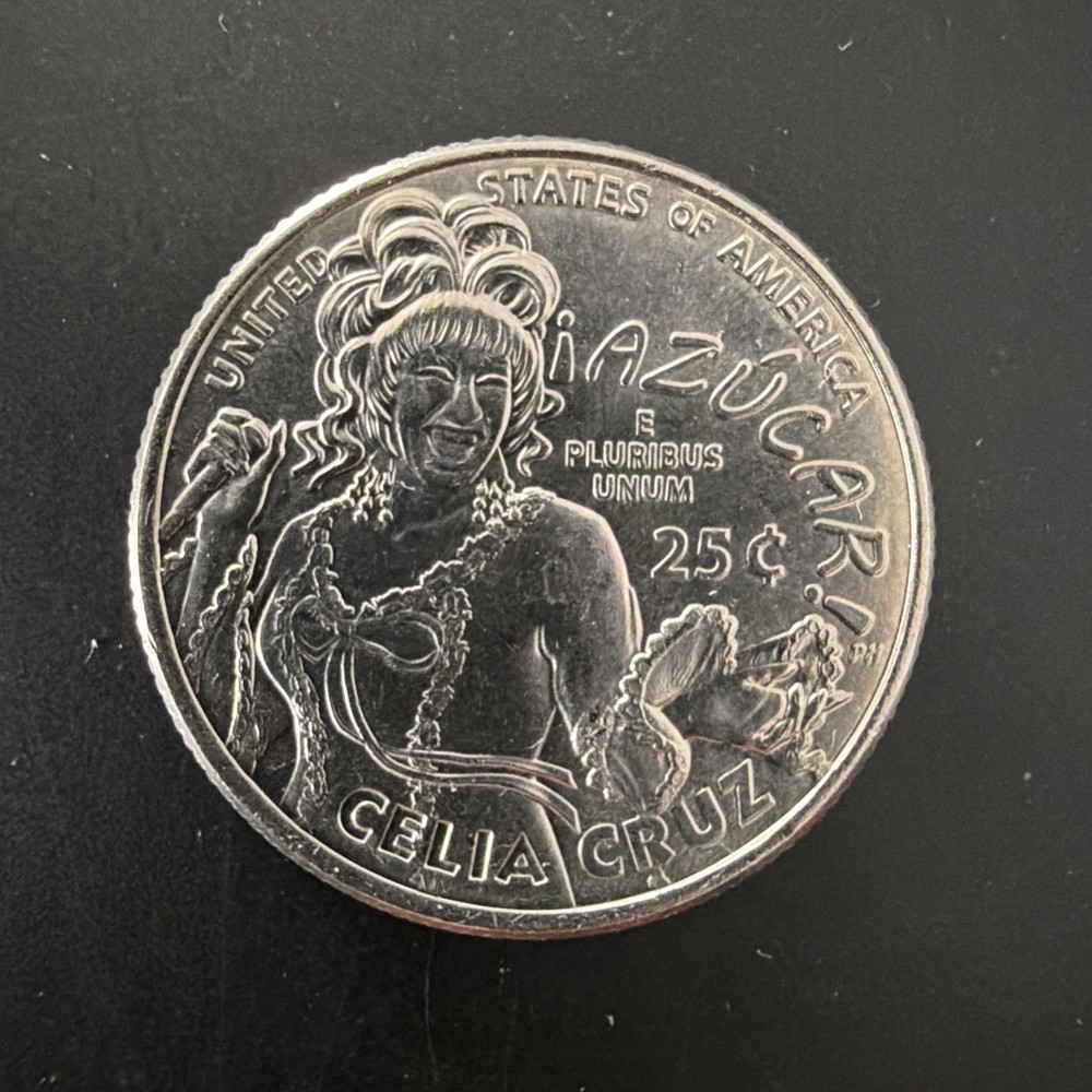 Rare 2024 P Celia cruz quarter Error In COD We Trust