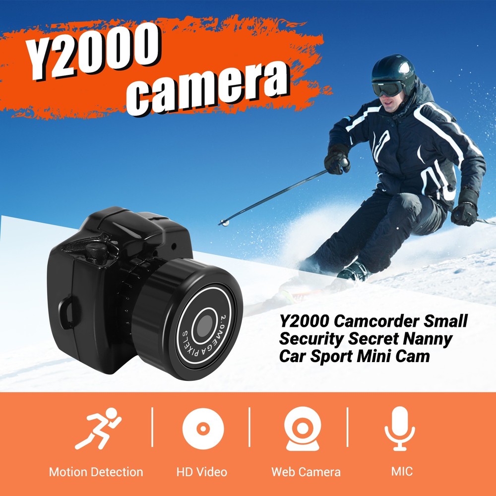 Tiny Camera Video Audio Recorder Webcam Y2000 Camcorder Small Security5782