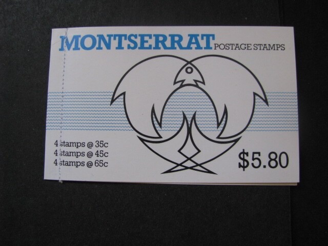 Montserrat Stamp Complete Fish Booklet from 1981 Never Hinged Unused