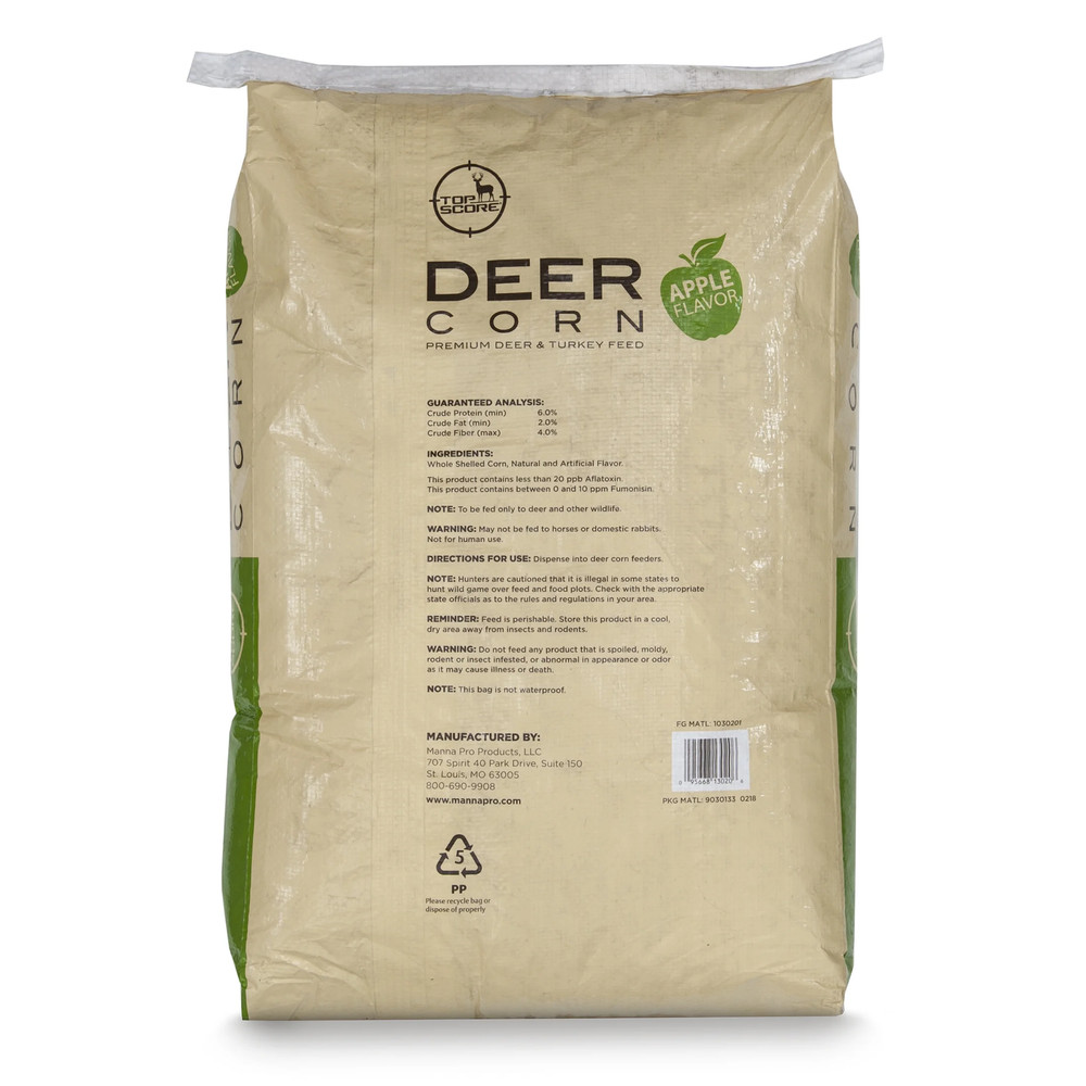 (3 Pack) Top Score Apple Deer Corn 30Lb