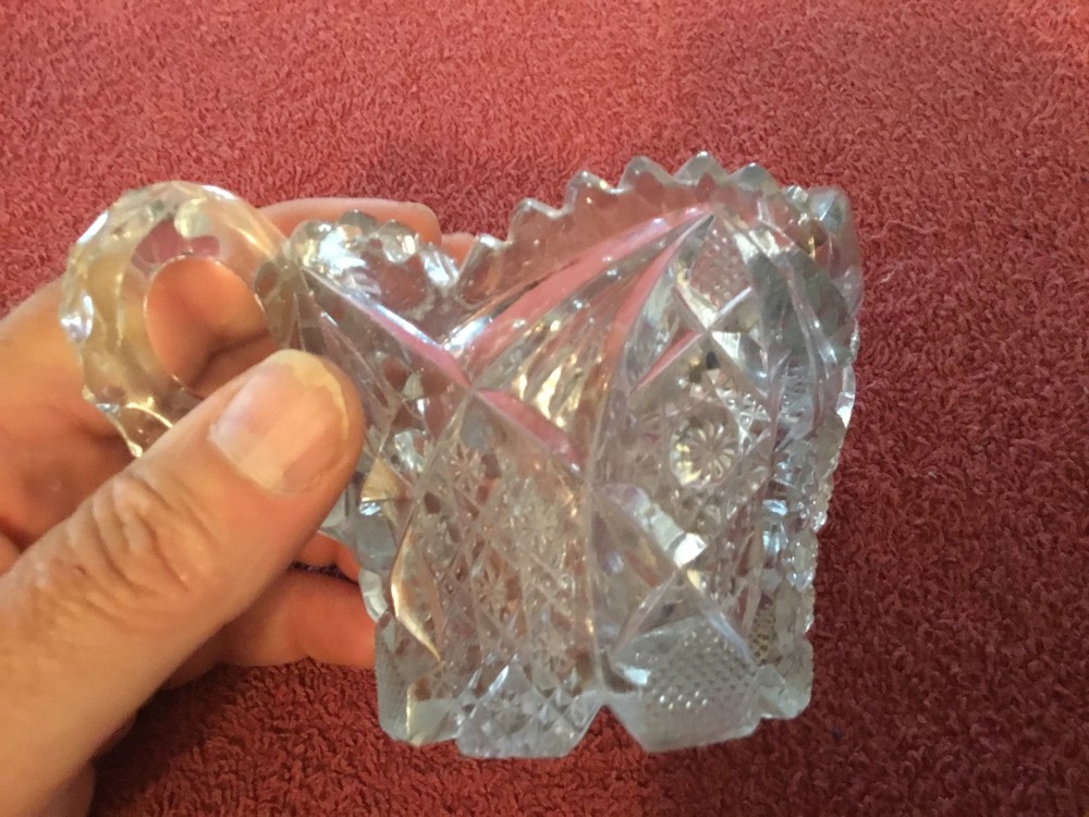 Clear Glass Heavy Cream Pitcher
