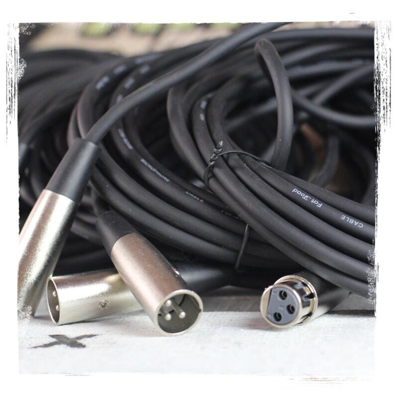 20FT XLR Microphone Cables (24 PACK) | FAT TOAD Studio Music Recording Extension