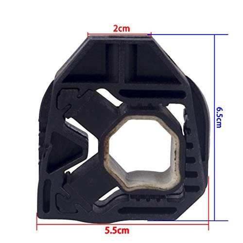 Upper & Lower Radiator Support Mount Rubber Set Compatible with VW Passat