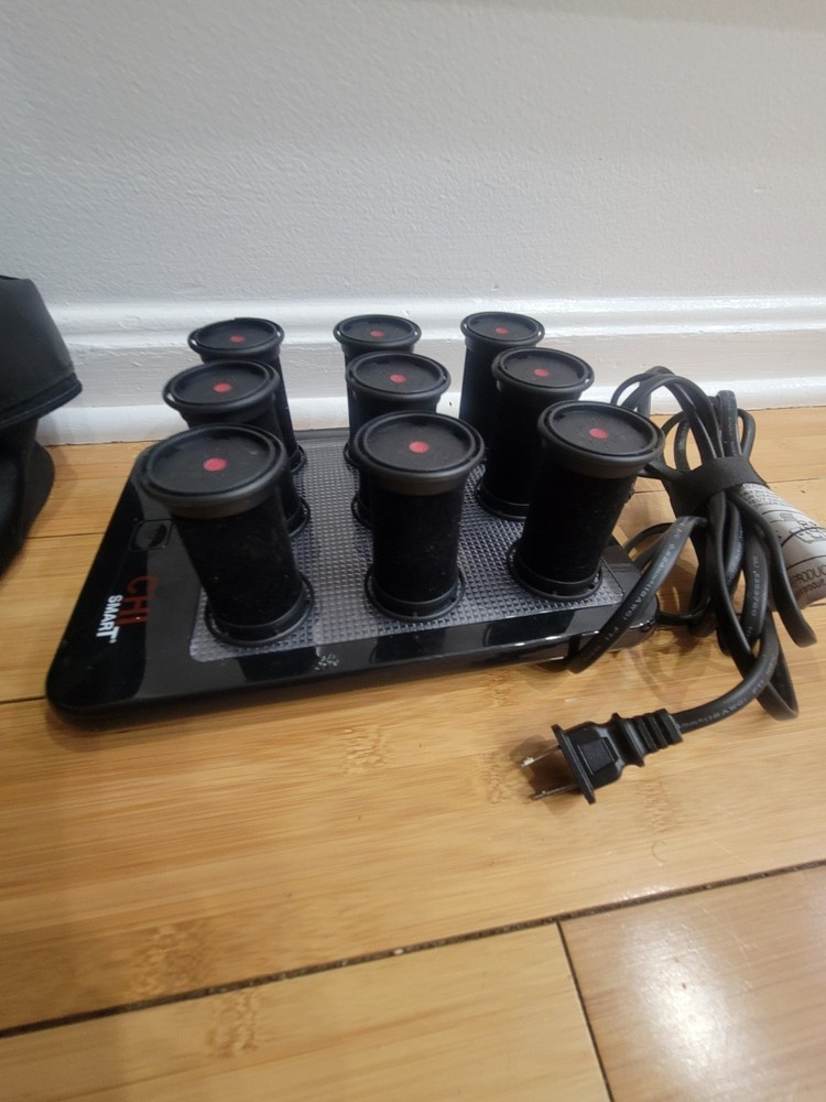 Chi Smart Magnify Ceramic 1" Hot Rollers Curlers Set NO CLIPS