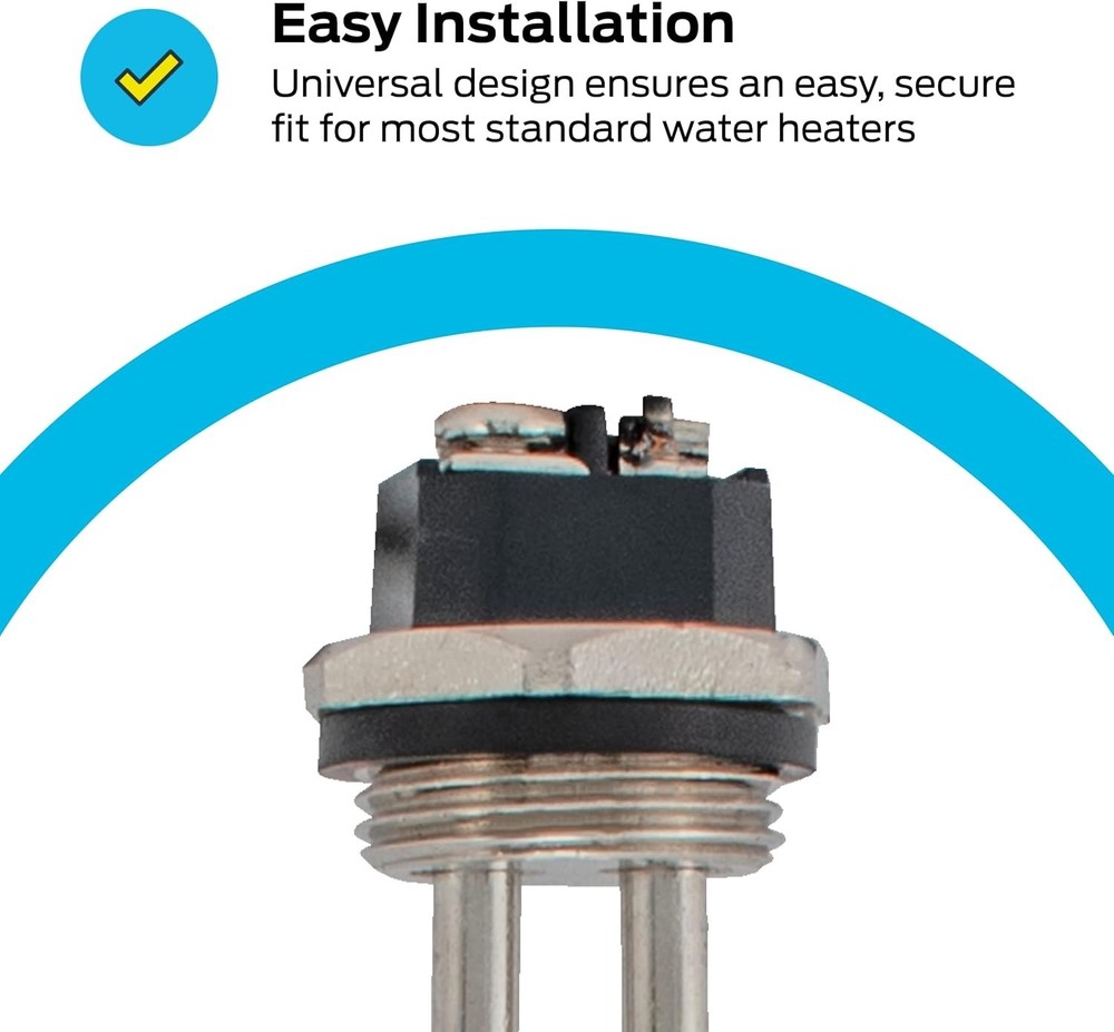 High Watt Density 120V x 2000W Straight Water Heating Element - Fast & Reliable