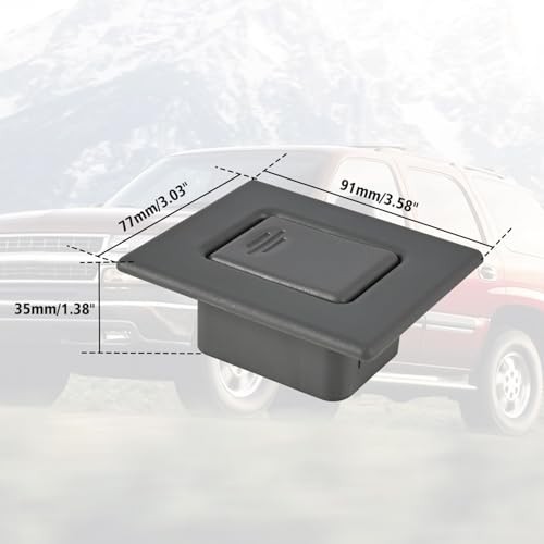 Seat Back Latch Release Handle,Second Row Folding Rear Row Bucket Button Gray