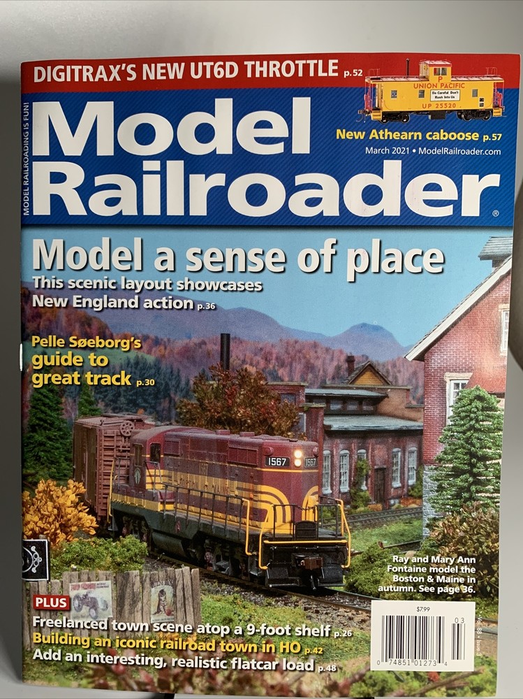 Model Railroader Magazine, March 2021 Issue New