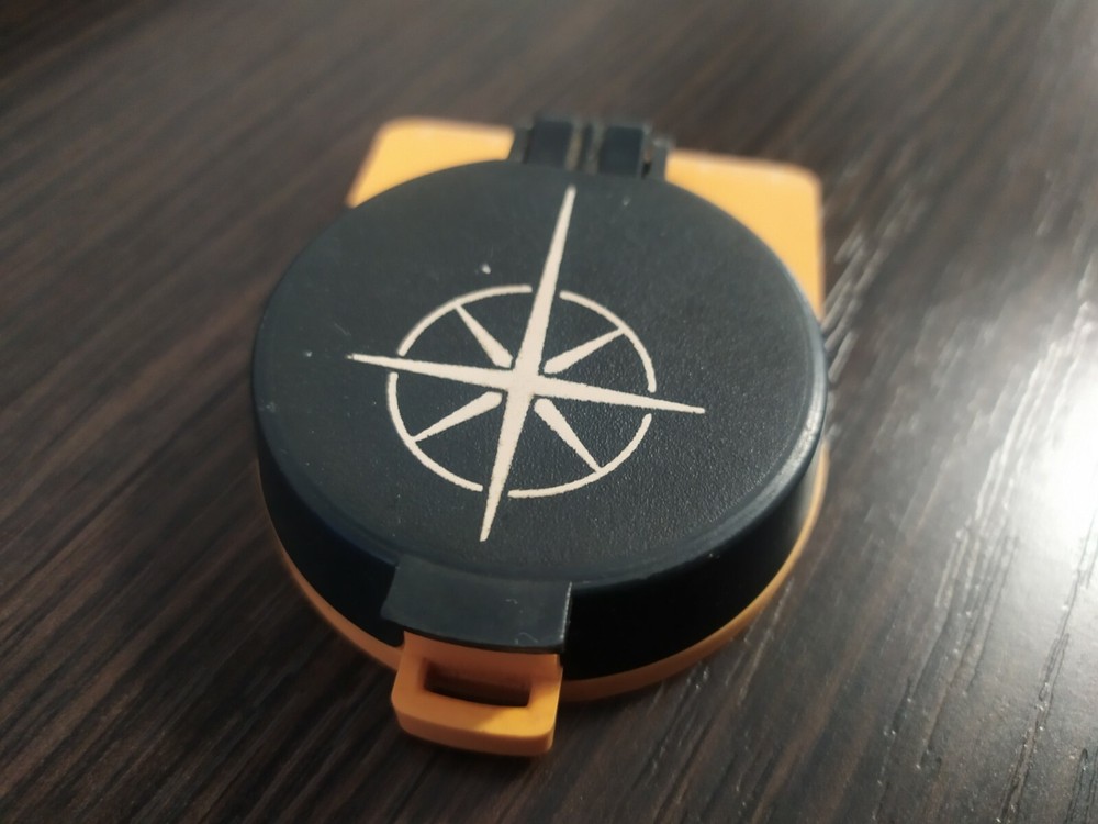 Soviet USSR Navigation Compass Azimuth (Азимут)With ruler and mirror Vintage