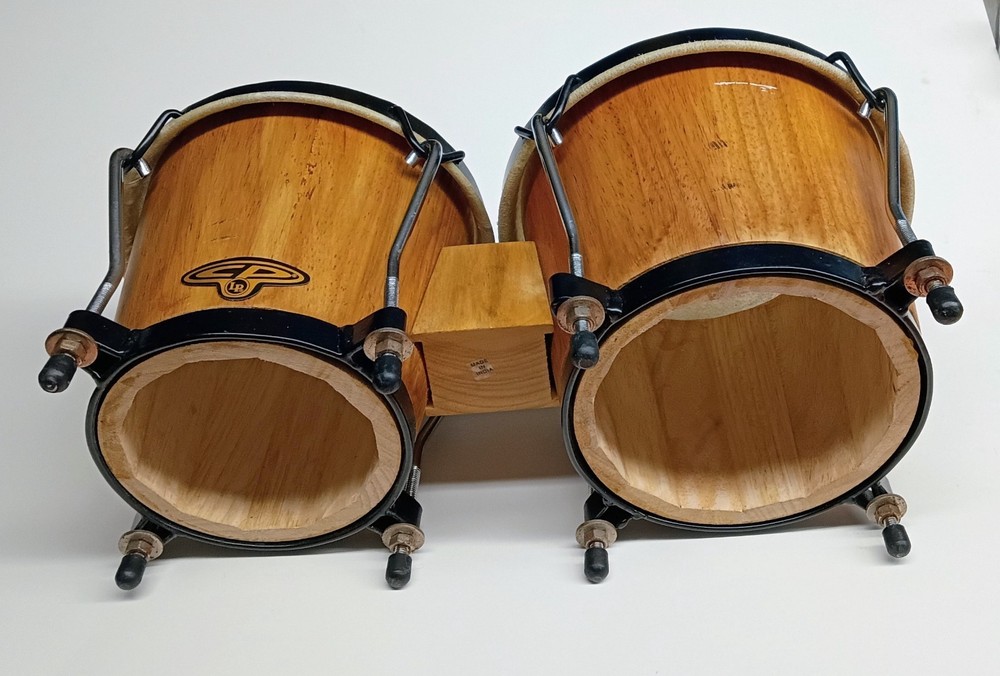 Double Bongos Drum Wood Medium Latin Percussion 6" & 7" CP221