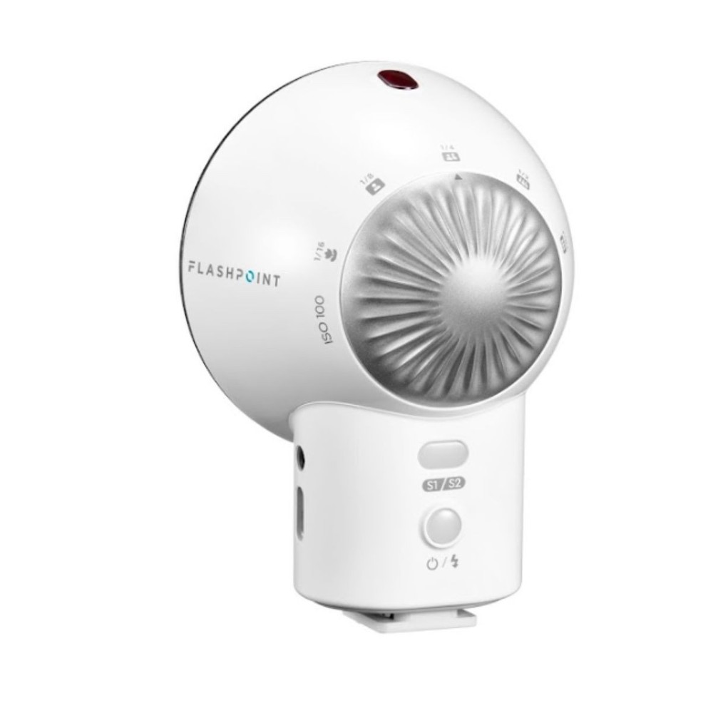 Flashpoint FlashBack Lux Elf Retro Camera Flash (White), Godox Lux Elf