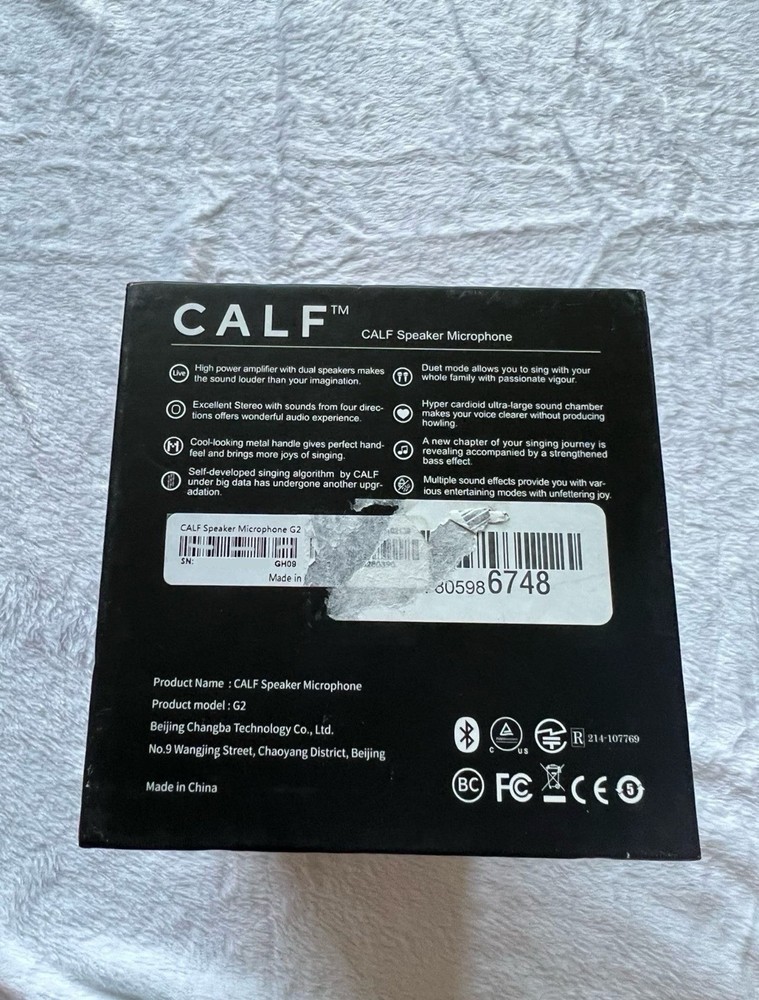 CALF G2 Karaoke Microphone Wireless Bluetooth Speaker Microphone